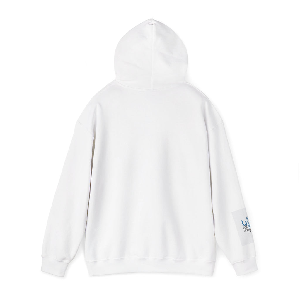 Be Counted Hoodie — Minimal Blue Logo Pullover