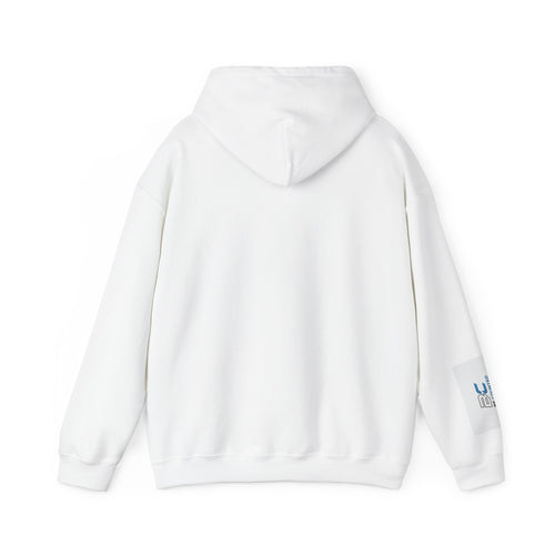 Be Counted Hoodie — Minimal Blue Logo Pullover